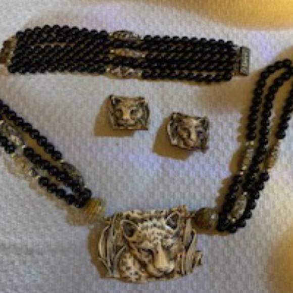 VINTAGE ELEGANT LEOPARD MINT CONDITION SET - Picture 4 of 12